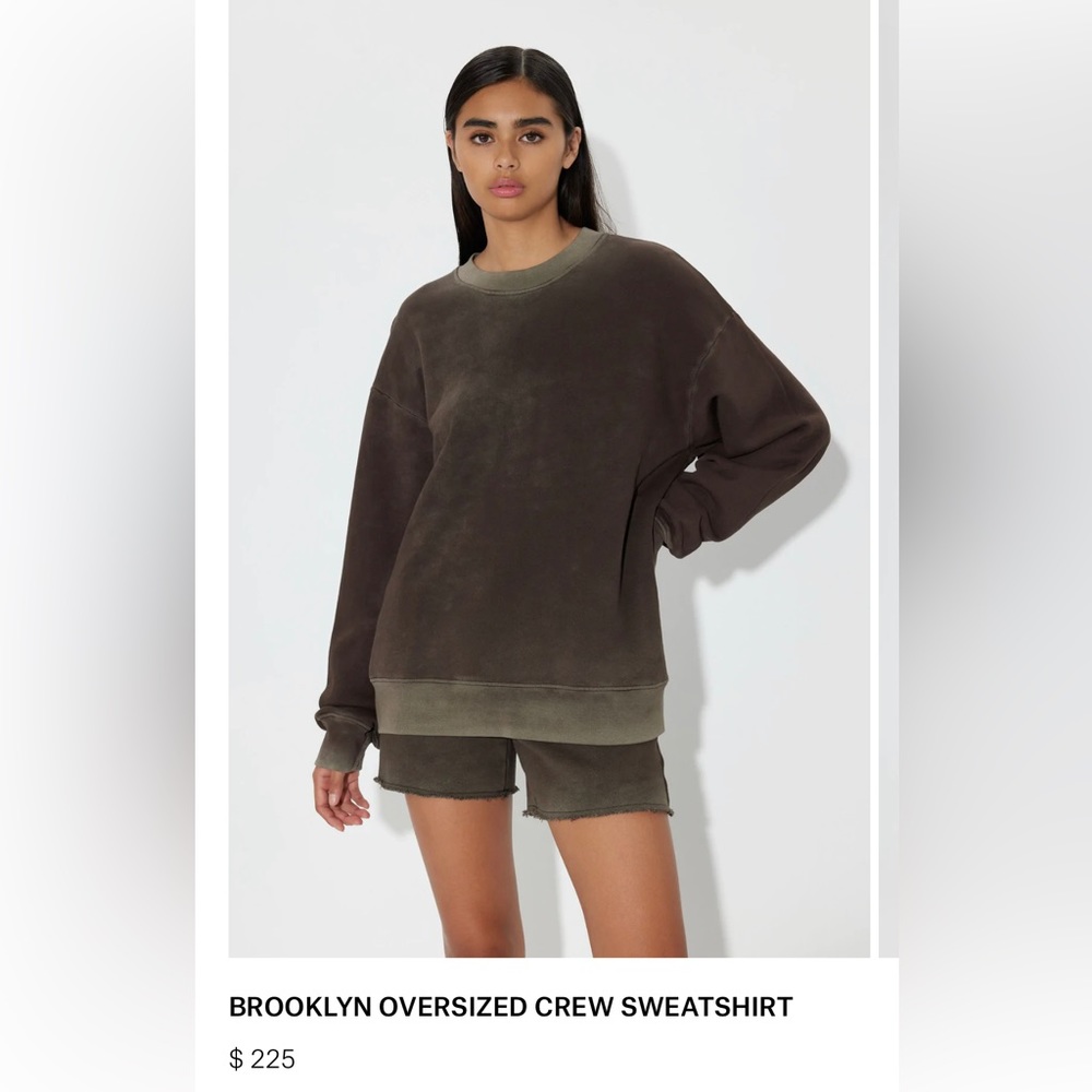 Cotton Citizen Brooklyn Oversized Crew Sweatshirt - Picture 3 of 8